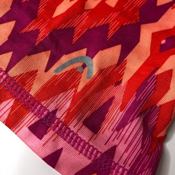 Head Geometric Pink Orange Racerback Active Stretchy Workout Tank Top SIZE SMALL - Picture 4 of 7